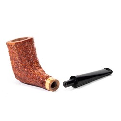 Pipa in Radica Radice Rind Rusticata Horn