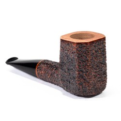 Briar Pipe Radice Rind Rusticated Billiard