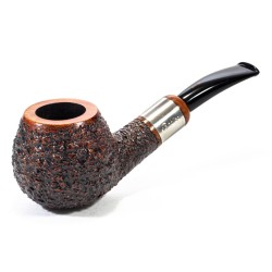 Briar Pipe Radice Rind Rusticated Bent Apple