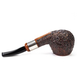 Pipa in Radica Radice Rind Rusticata Bent Apple