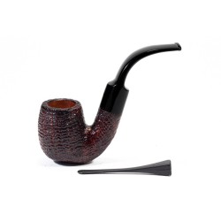 Pipe Savinelli Punto Oro Gold Sandblasted Bent Billiard