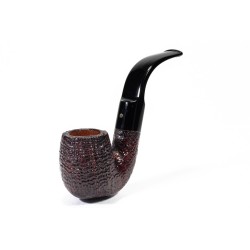 Pipa Savinelli Punto Oro Gold Sabbiata Bent Billiard