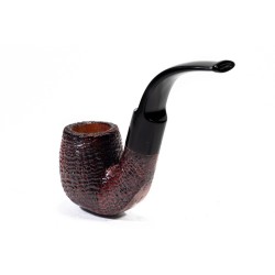 Pipa Savinelli Punto Oro Gold Sabbiata Bent Billiard
