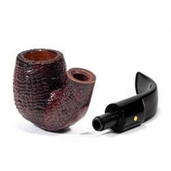 Pipa Savinelli Punto Oro Gold Sabbiata Bent Billiard