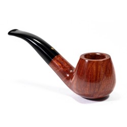 Pipa Savinelli Punto Oro Gold Liscia Bent Brandy