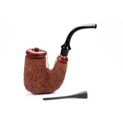 Pipe Brebbia Oom Paul Rusticated Natural Hungarian
