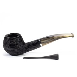 Bog Oak Pipe Talamona Bent Apple
