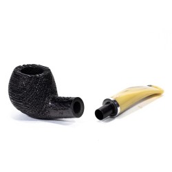 Bog Oak Pipe Talamona Bent Apple