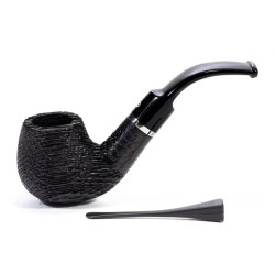 Bog Oak Pipe Talamona Bent Apple