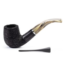 Bog Oak Pipe Talamona Bent Billiard