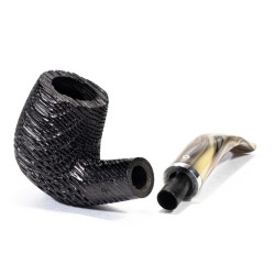 Bog Oak Pipe Talamona Bent Billiard