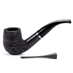 Bog Oak Pipe Talamona Bent Billiard