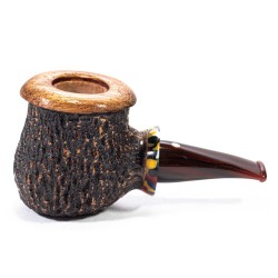 Pipe Armellini Botero Rusticated Chubby Billiard