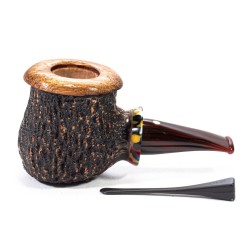 Pipe Armellini Botero Rusticated Chubby Billiard