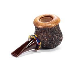Pipe Armellini Botero Rusticated Chubby Billiard