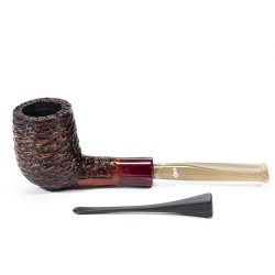 Briar Pipe Santambrogio Rusticated Billiard