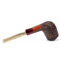 Briar Pipe Santambrogio Rusticated Billiard