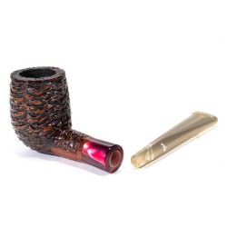 Briar Pipe Santambrogio Rusticated Billiard