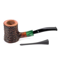 Briar Pipe Santambrogio Rusticated Cherrywood