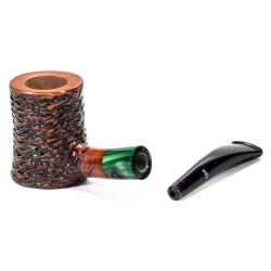 Pipa in Radica Santambrogio Rusticata Cherrywood