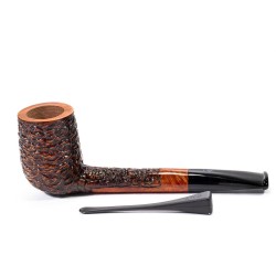 Briar Pipe Santambrogio Rusticated Canadian