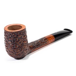 Briar Pipe Santambrogio Rusticated Canadian