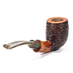 Pipa Santambrogio Rusticata Bent Billiard