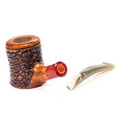 Pipa in Radica Santambrogio Rusticata Cherrywood