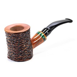 Briar Pipe Santambrogio Rusticated Cherrywood