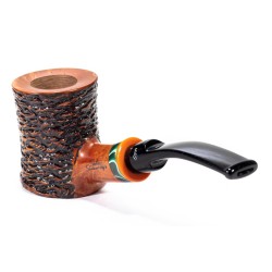 Pipa in Radica Santambrogio Rusticata Cherrywood