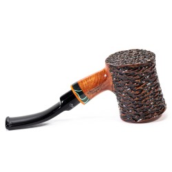 Pipa in Radica Santambrogio Rusticata Cherrywood