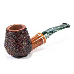 Briar Pipe Santambrogio Rusticated Brandy