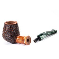 Briar Pipe Santambrogio Rusticated Brandy
