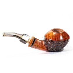 Pipe Santambrogio Rusticated Bent Rhodesian