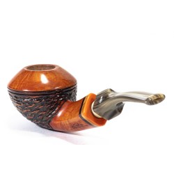 Pipe Santambrogio Rusticated Bent Rhodesian