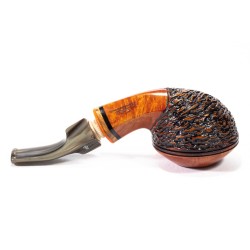 Pipe Santambrogio Rusticated Bent Rhodesian