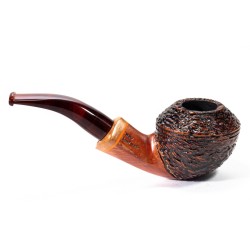 Pipe Santambrogio Rusticated Bent Rhodesian