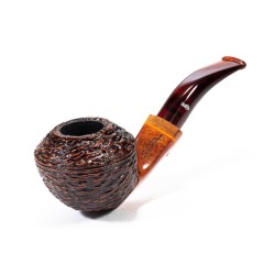 Pipe Santambrogio Rusticated Bent Rhodesian