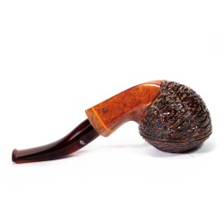 Pipe Santambrogio Rusticated Bent Rhodesian
