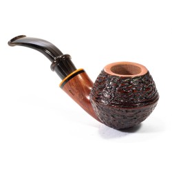 Pipe Santambrogio Rusticated Bent Rhodesian