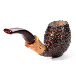 Pipa in Radica Santambrogio Rusticata Bent