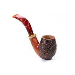 Pipa in Radica Santambrogio Rusticata Bent