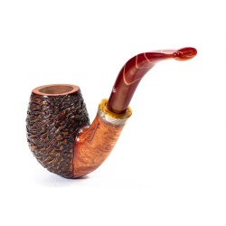 Pipa in Radica Santambrogio Rusticata Bent