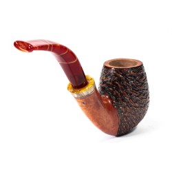 Briar Pipe Santambrogio Rusticated Bent