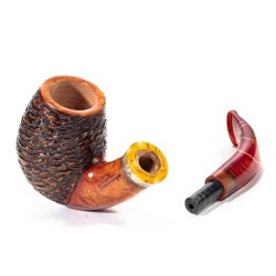 Briar Pipe Santambrogio Rusticated Bent