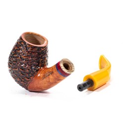 Briar Pipe Santambrogio Rusticated Bent
