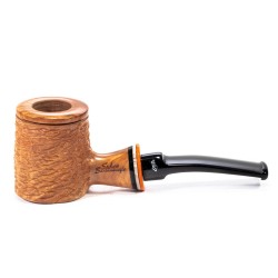 Pipe Santambrogio Rusticated Natural Poker