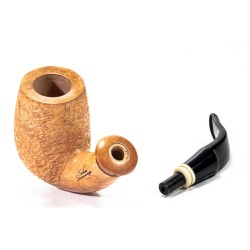 Pipa Santambrogio Rusticata Naturale Bent Billiard
