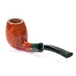 Briar Pipe Santambrogio Smooth FP Medium Bent Billiard