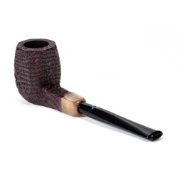 Briar Pipe Sasieni 4 Dot Walnut Sandblasted Square Panel